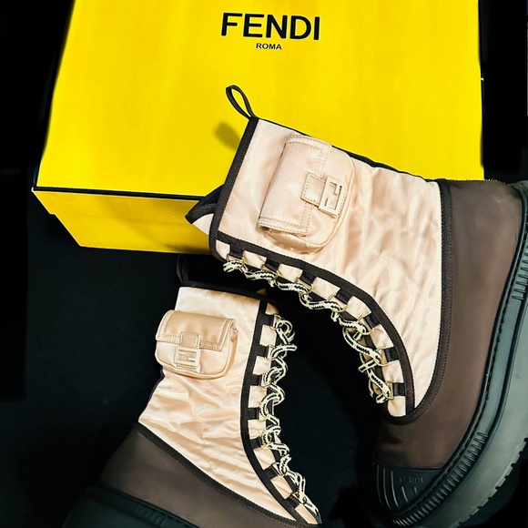FENDI BIKER BOOTS - Picture 1 of 5